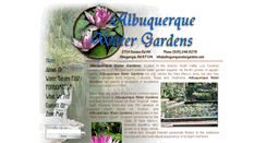 Desktop Screenshot of albuquerquewatergardens.com